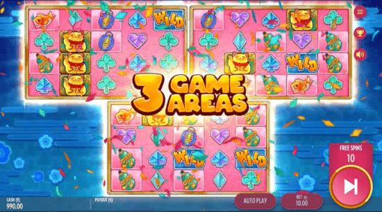 Fortune Cats Golden Stacks 3 game areas